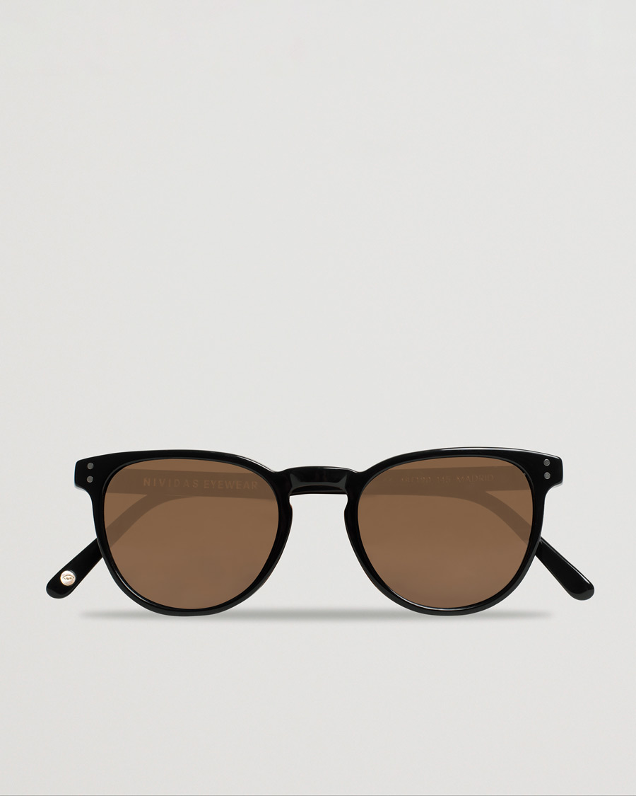 Herre | Nividas Eyewear Madrid Polarized Sunglasses Shiny Black | Pre-owned | Nividas Eyewear Madrid Polarized Sunglasses Shiny Black