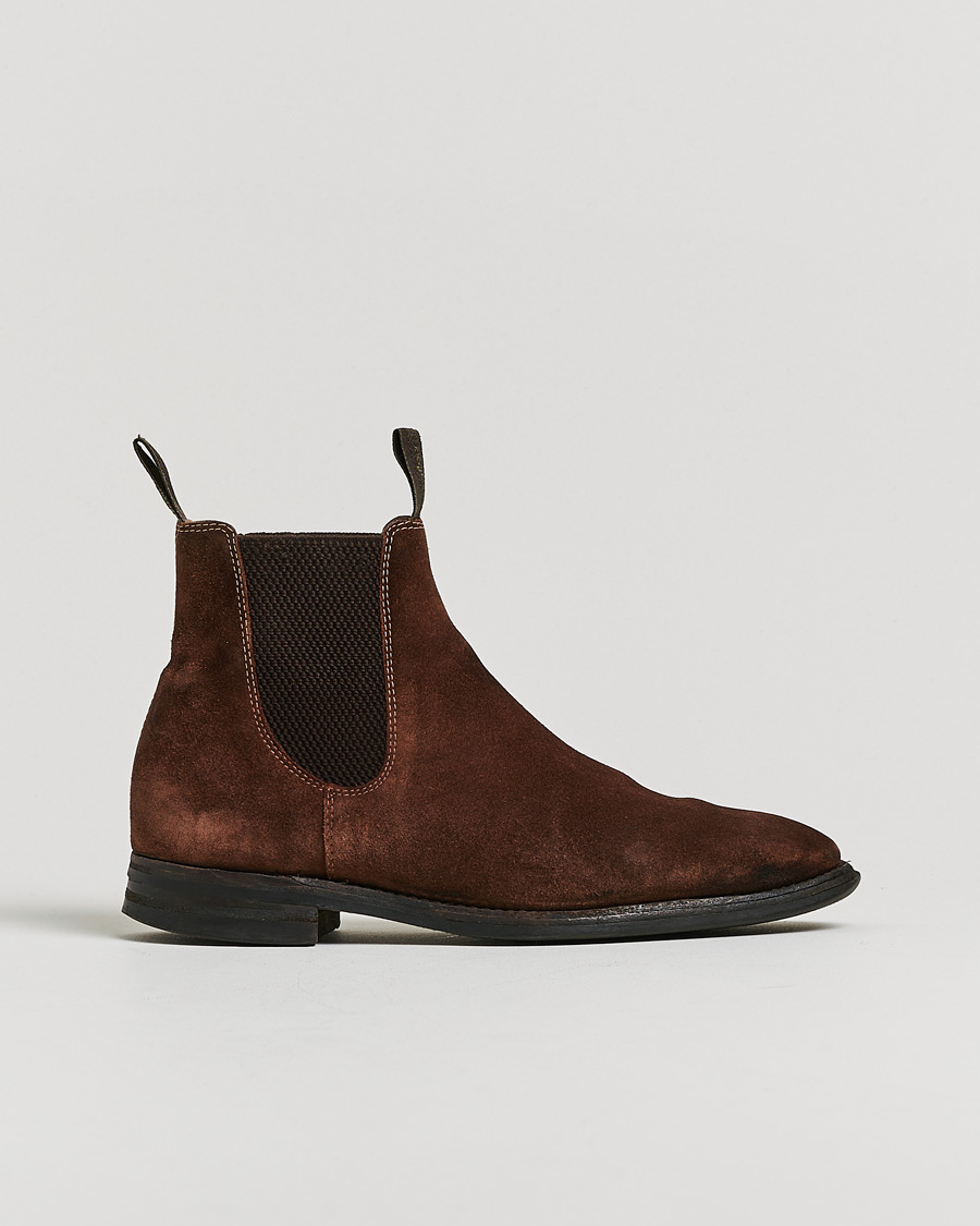 Herre | Støvler | Pre-owned | Loake 1880 Chatsworth Chelsea Boot Brown Suede UK6,5 - EU40,5