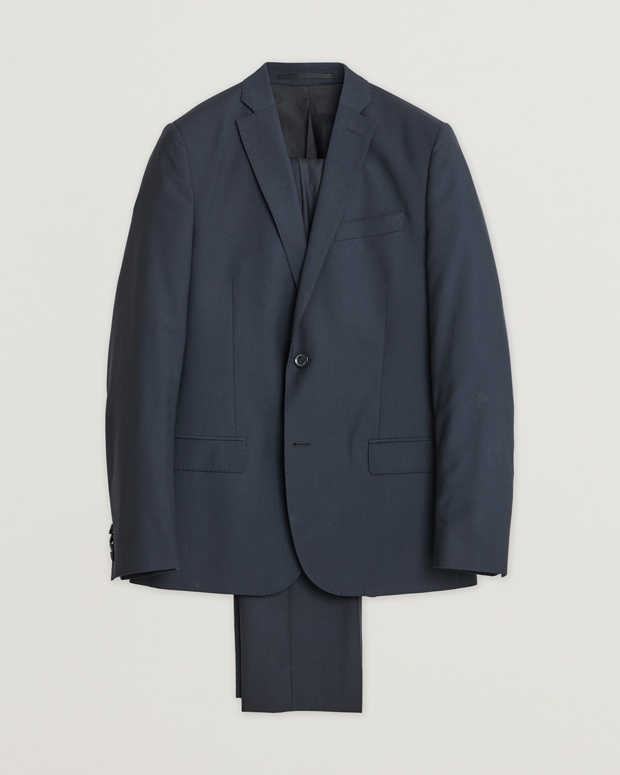 Herre | J.Lindeberg Hopper Dressed Wool Suit Navy 50 | Pre-owned | J.Lindeberg Hopper Dressed Wool Suit Navy 50