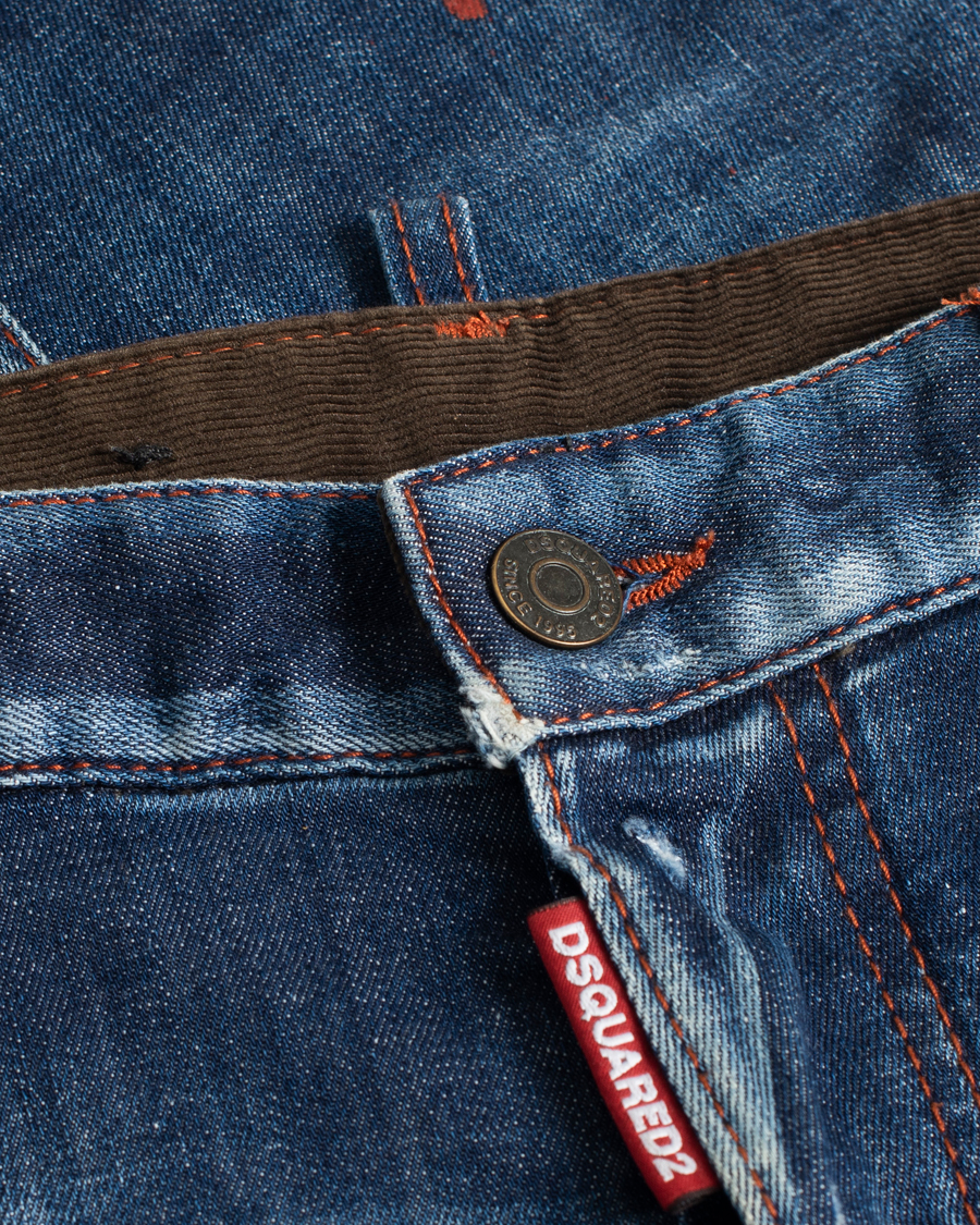 Herre | Dsquared2 Sexy Twist Jeans Deep Blue Wash | Pre-owned | Dsquared2 Sexy Twist Jeans Deep Blue Wash