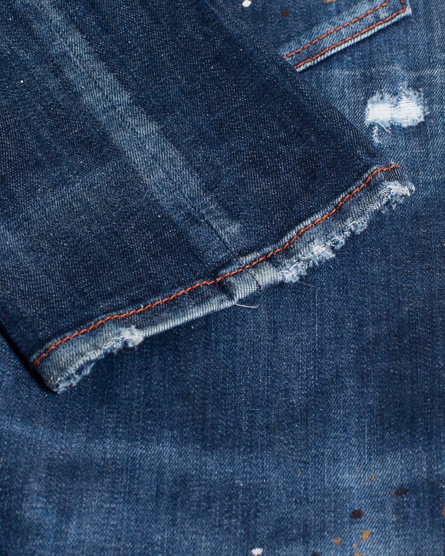 Herre | Dsquared2 Sexy Twist Jeans Deep Blue Wash | Pre-owned | Dsquared2 Sexy Twist Jeans Deep Blue Wash