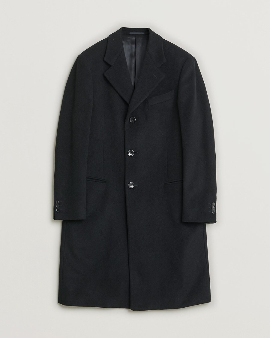 Herre | Pre-owned Jakker | Pre-owned | Armani Collezioni Cashmere Blend Coat Black 48