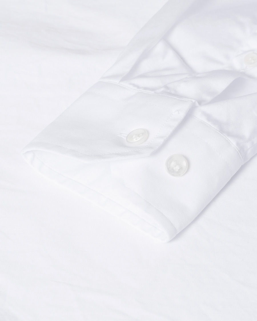 Herr | Pre-owned Skjortor | Pre-owned | Giorgio Armani Poplin Guru Collar Shirt White