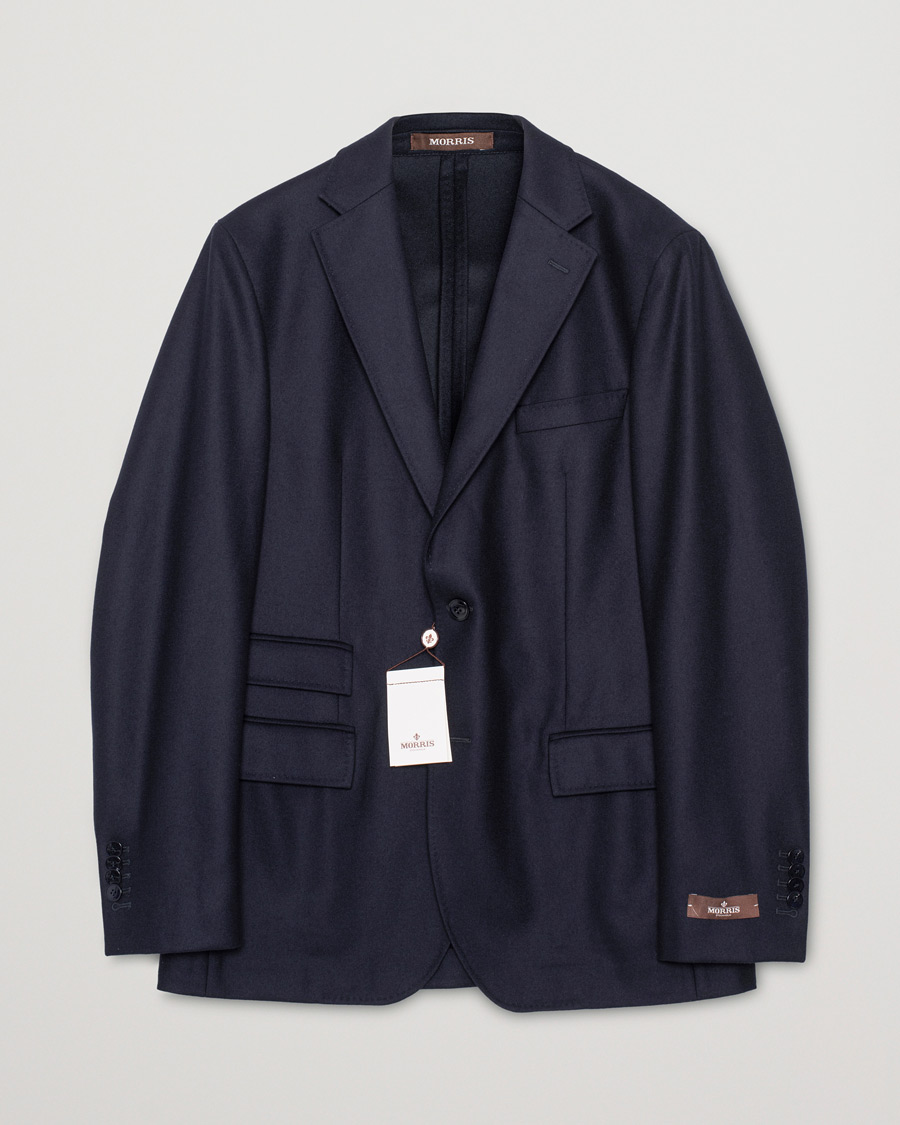 Herre | Pre-owned Dressjakker | Pre-owned | Morris Heritage Keith Flannel Suit Blazer Navy