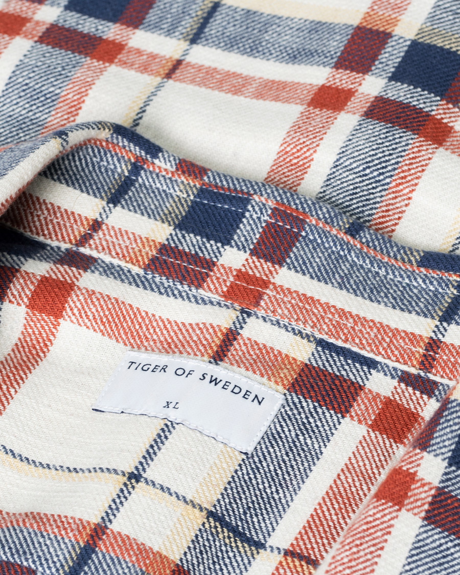 Herre | Skjorter | Pre-owned | Tiger of Sweden Benjamin Cotton Shirt Light Ink