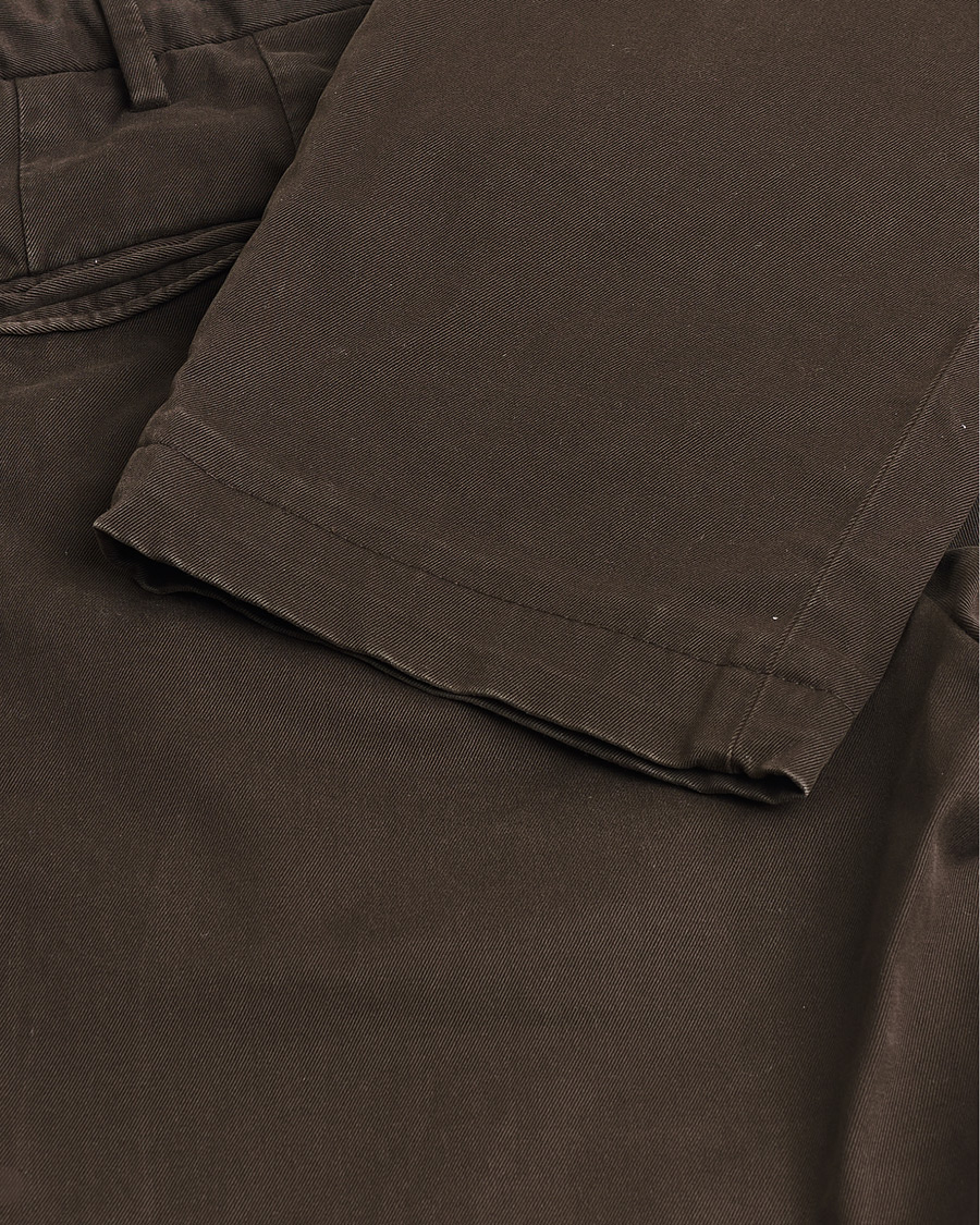 Herre | Pre-owned Bukser | Pre-owned | Incotex Slim Fit Cotton Stretch Chinos Dark Brown 48