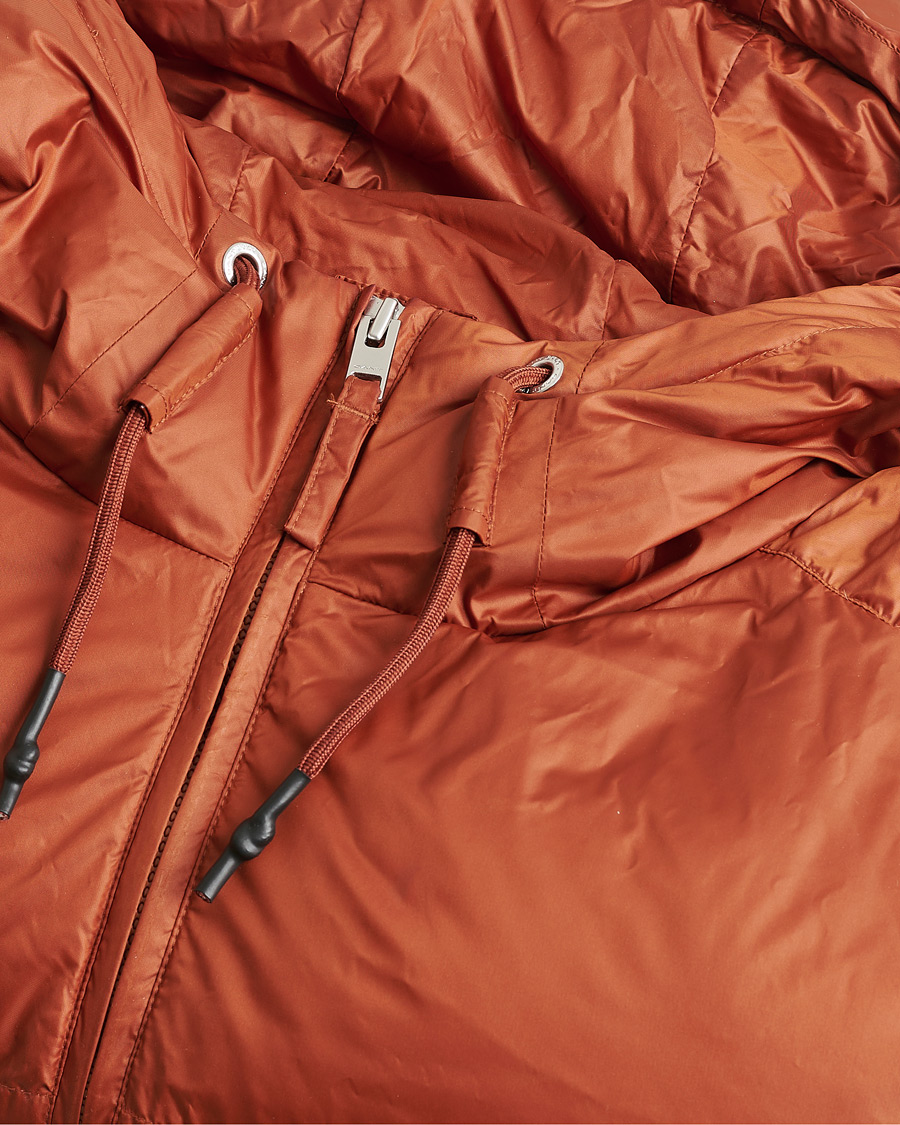 Herre | Pre-owned Jakker | Pre-owned | GANT Shiny Puffer Hooded Jacket Rust XL