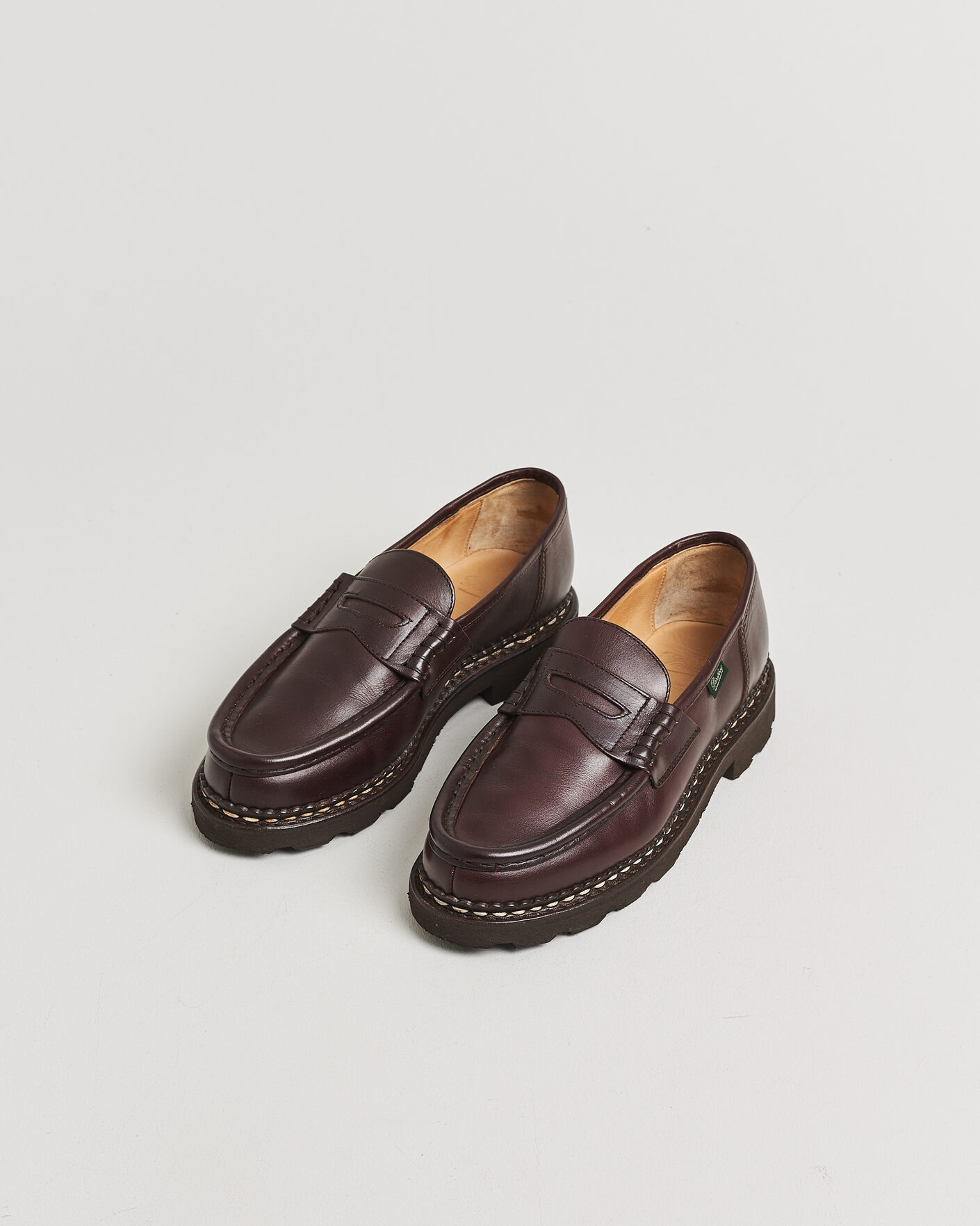 Herre | Pre-owned Randsydde sko | Pre-owned | Paraboot Reims Loafer Cafe UK7 - EU41