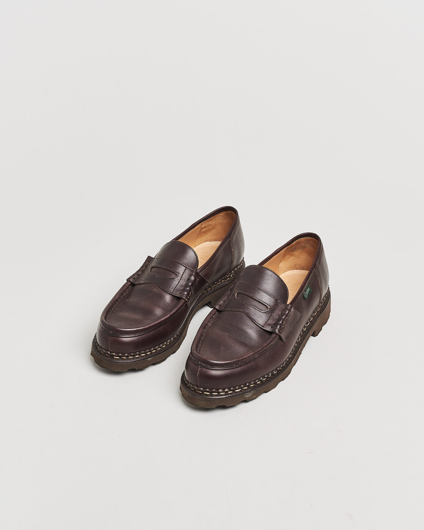 Herre | Pre-owned Randsydde sko | Pre-owned | Paraboot Reims Loafer Cafe UK8,5 - EU42,5