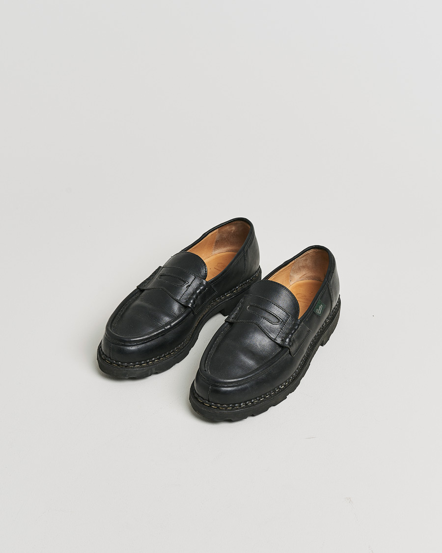 Herre | Pre-owned Randsydde sko | Pre-owned | Paraboot Reims Loafer Black UK9 - EU43