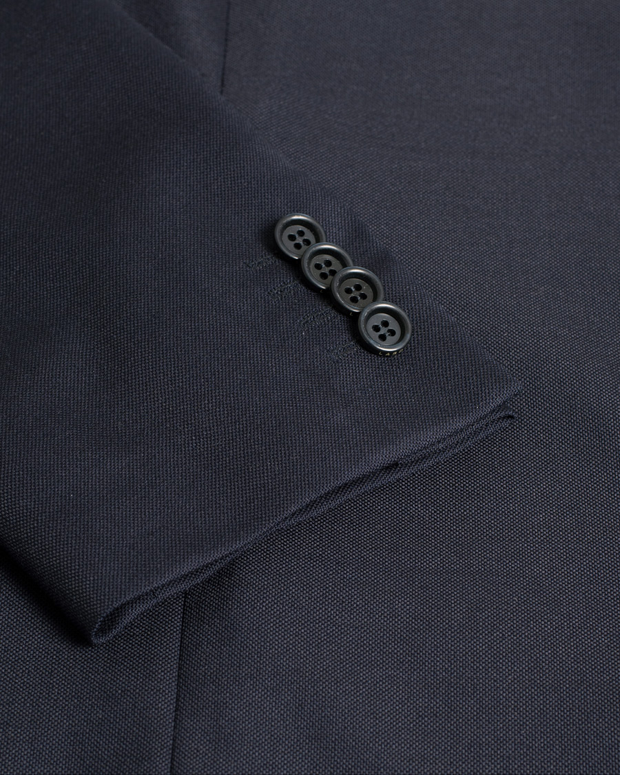 Herre | Lardini Patch Pocket Wool Blazer Navy | Pre-owned | Lardini Patch Pocket Wool Blazer Navy