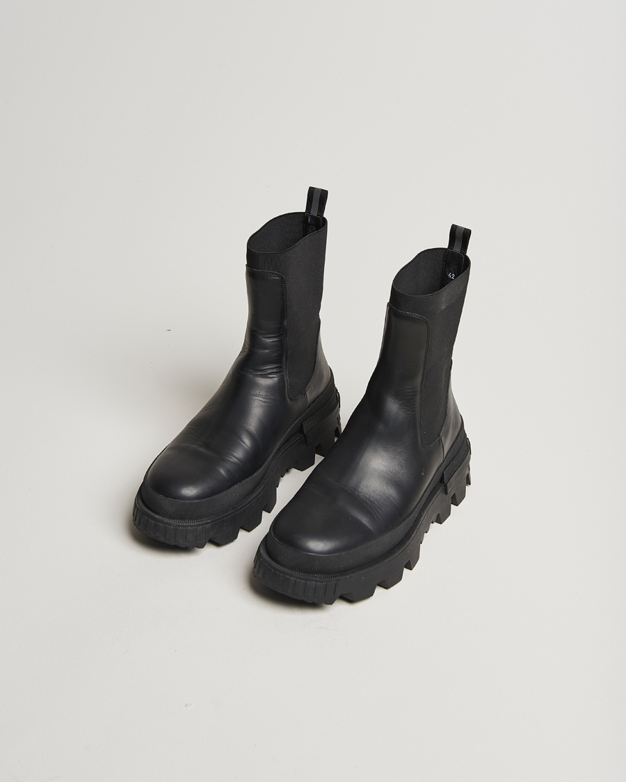 Herre | Moncler Neue Chelsea Boots Black 42 | Pre-owned | Moncler Neue Chelsea Boots Black 42