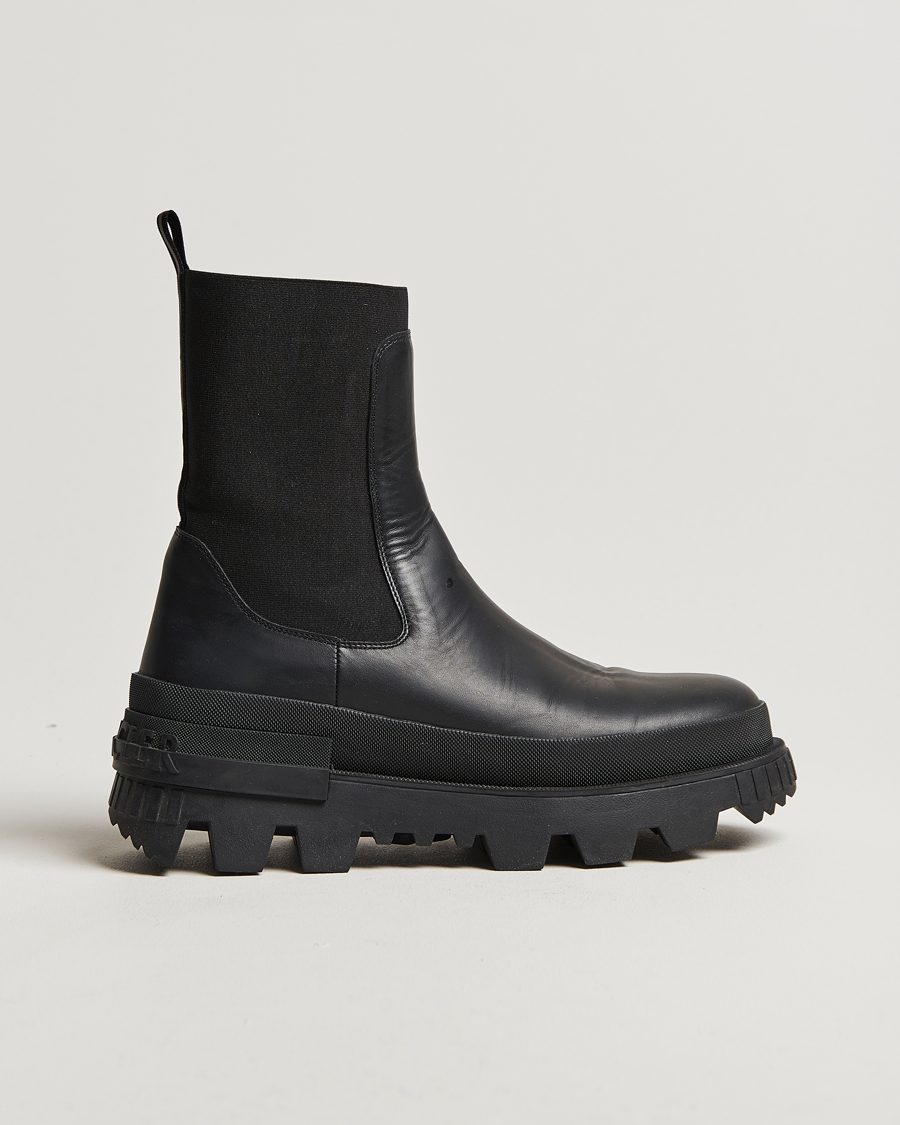 Herre | Moncler Neue Chelsea Boots Black 42 | Pre-owned | Moncler Neue Chelsea Boots Black 42