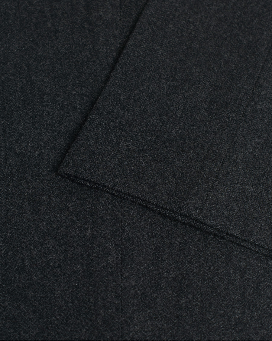 Herre | Bukser | Pre-owned | Ralph Lauren Purple Label Flat Front Flannel Trousers Dark Grey