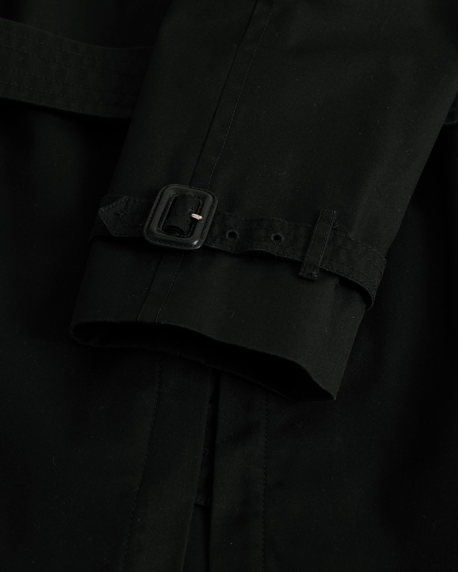 Herre | Burberry Mid-length Kensington Trench Black 50 | Pre-owned | Burberry Mid-length Kensington Trench Black 50
