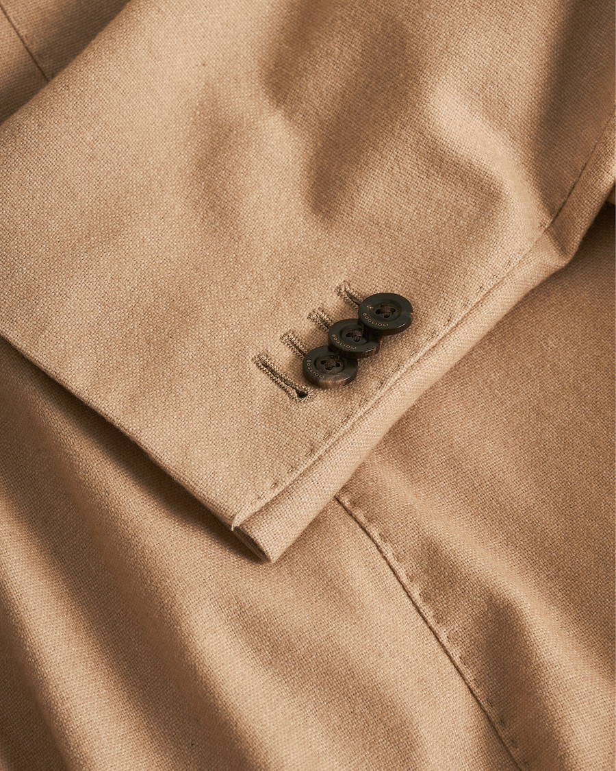 Herre | Boglioli K Jacket Dyed Flannel Blazer Beige | Pre-owned | Boglioli K Jacket Dyed Flannel Blazer Beige