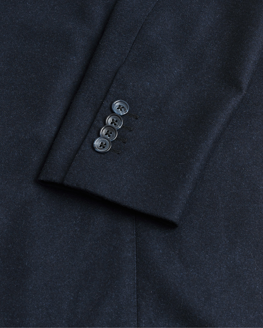 Herre | Pre-owned Dressjakker | Pre-owned | Rose & Born Flannel Double Breasted Blazer Navy 48