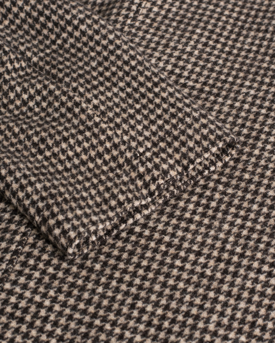 Herre | Pre-owned | Pre-owned | Harris Wharf London Dropped Shoulder Houndstooth Jacket Beige