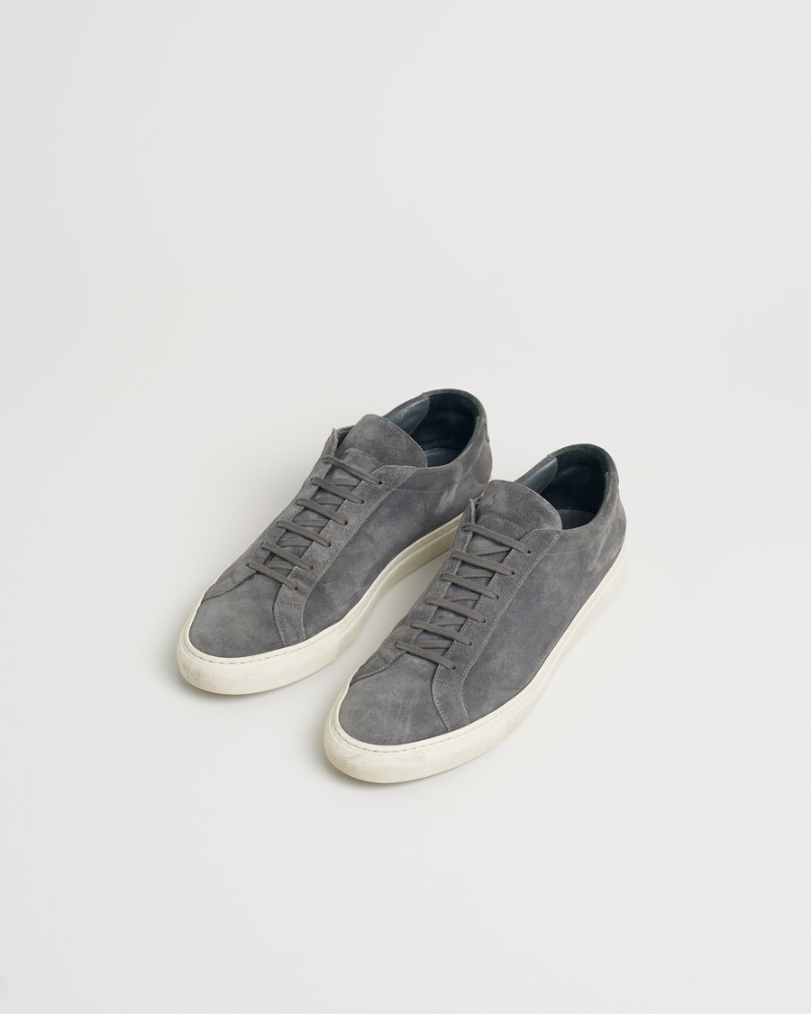 Herre | Common Projects Original Achilles Suede Sneaker Charcoal | Pre-owned | Common Projects Original Achilles Suede Sneaker Charcoal