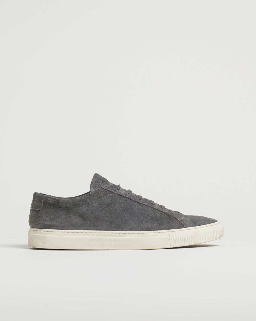 Herre | Common Projects Original Achilles Suede Sneaker Charcoal | Pre-owned | Common Projects Original Achilles Suede Sneaker Charcoal
