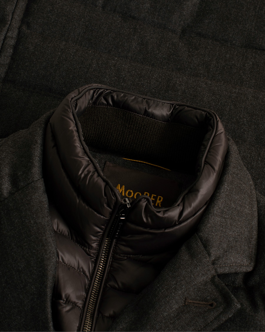 Herre | MooRER Nomos Wool Padded Jacket Brown 52 | Pre-owned | MooRER Nomos Wool Padded Jacket Brown 52