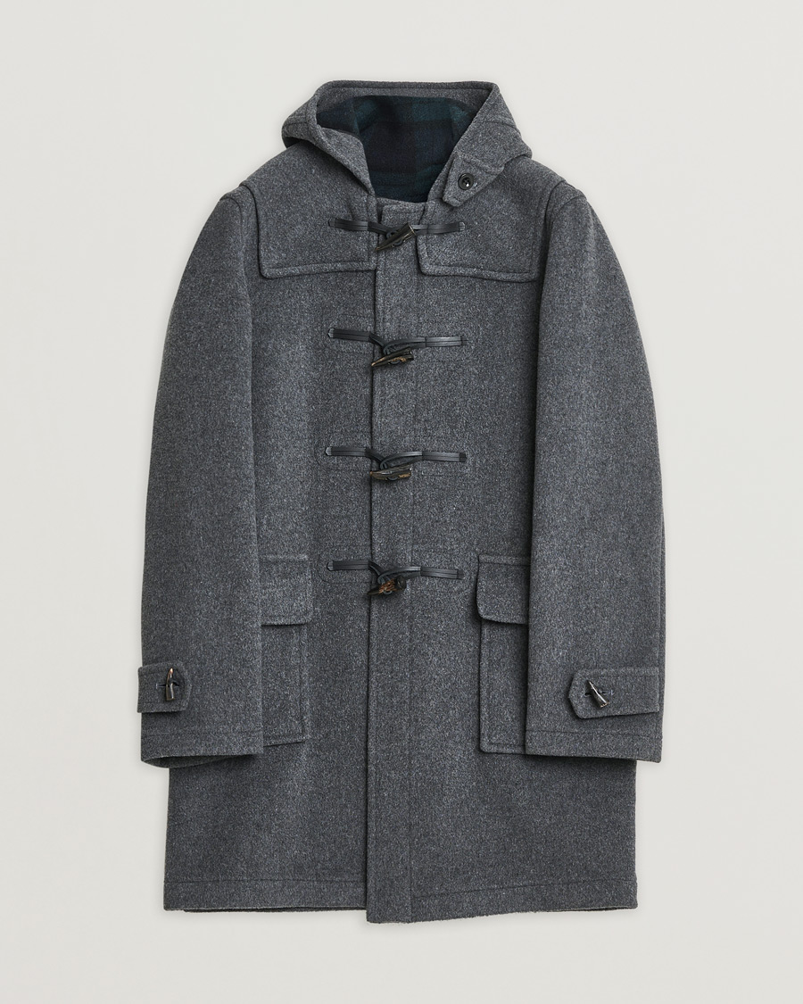 Herre | Pre-owned Jakker | Pre-owned | Gloverall Morris Duffle Coat Grey/Blackwatch