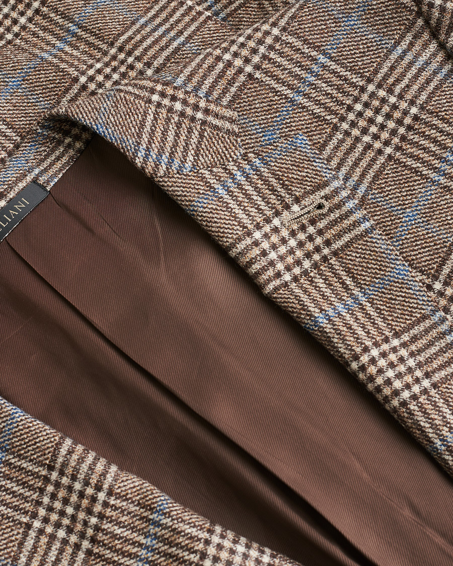 Herre | Pre-owned Dressjakker | Pre-owned | Corneliani Check Wool Blazer Brown 52