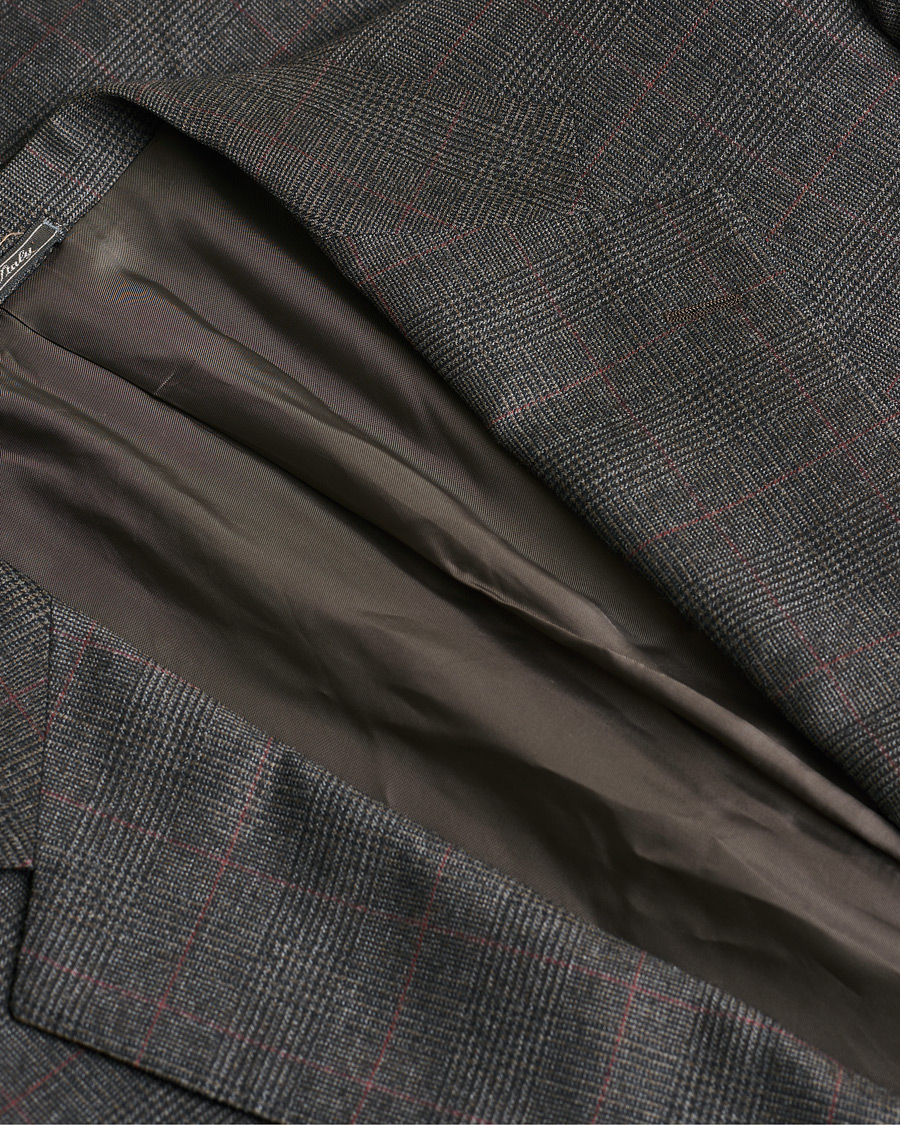 Herre | Pre-owned Dressjakker | Pre-owned | Corneliani Check Wool Blazer Brown 50