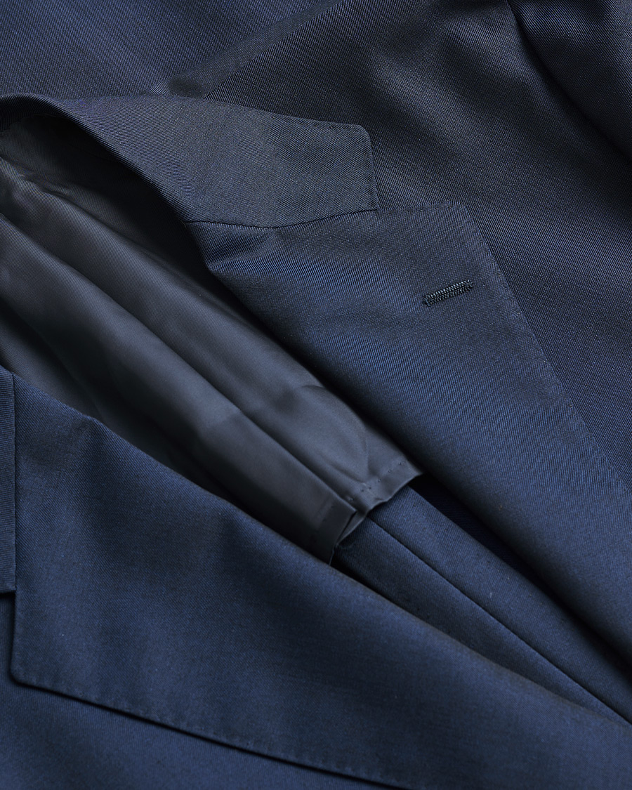 Herre | Pre-owned Dresser | Pre-owned | Ring Jacket Mohair Blend Suit Navy 52