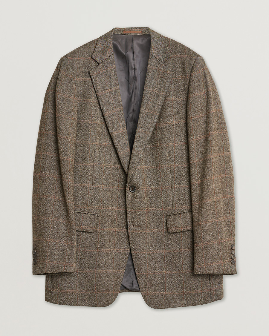 Herre | Pre-owned Dressjakker | Pre-owned | Gieves & Hawkes Cashmere Blend Blazer Brown 50