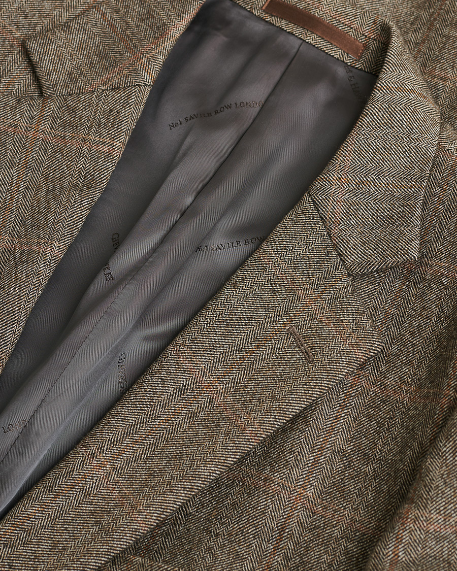 Herre | Pre-owned Dressjakker | Pre-owned | Gieves & Hawkes Cashmere Blend Blazer Brown 50