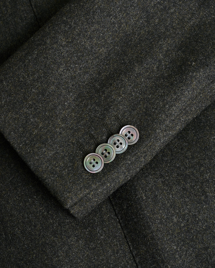 Herre | Pre-owned Dressjakker | Pre-owned | Oscar Jacobson Edgar Wool Flannel Blazer Brown 44