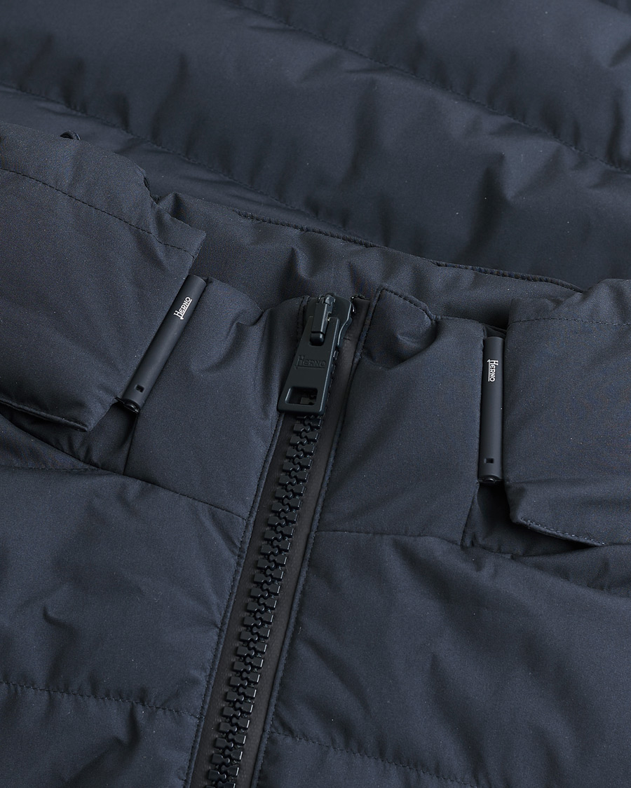 Herre | Pre-owned Jakker | Pre-owned | Herno Water Repellent Half Long Parka Navy 46