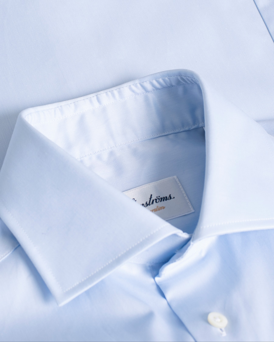 Herre | Stenströms Superslim Plain Shirt Blue 36 - XS | Pre-owned | Stenströms Superslim Plain Shirt Blue 36 - XS