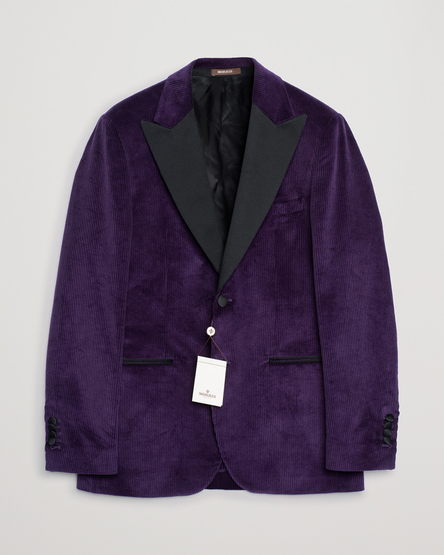 Herre | Morris Heritage Carl Corduroy Dinner Jacket Purple | Pre-owned | Morris Heritage Carl Corduroy Dinner Jacket Purple