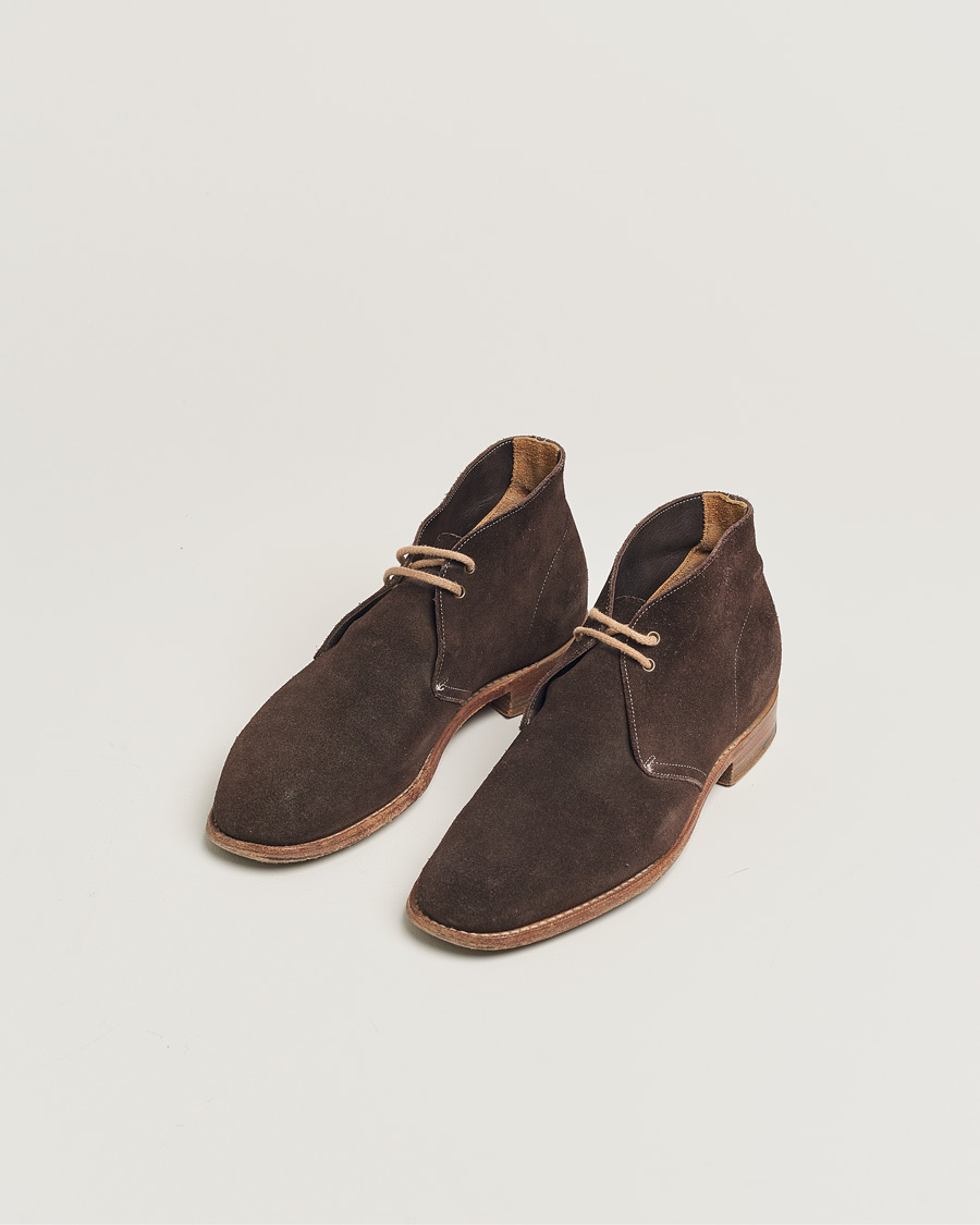 Herre | Pre-owned Sko | Pre-owned | Church's Sahara Boots Dark Brown Suede UK6,5 - EU40,5