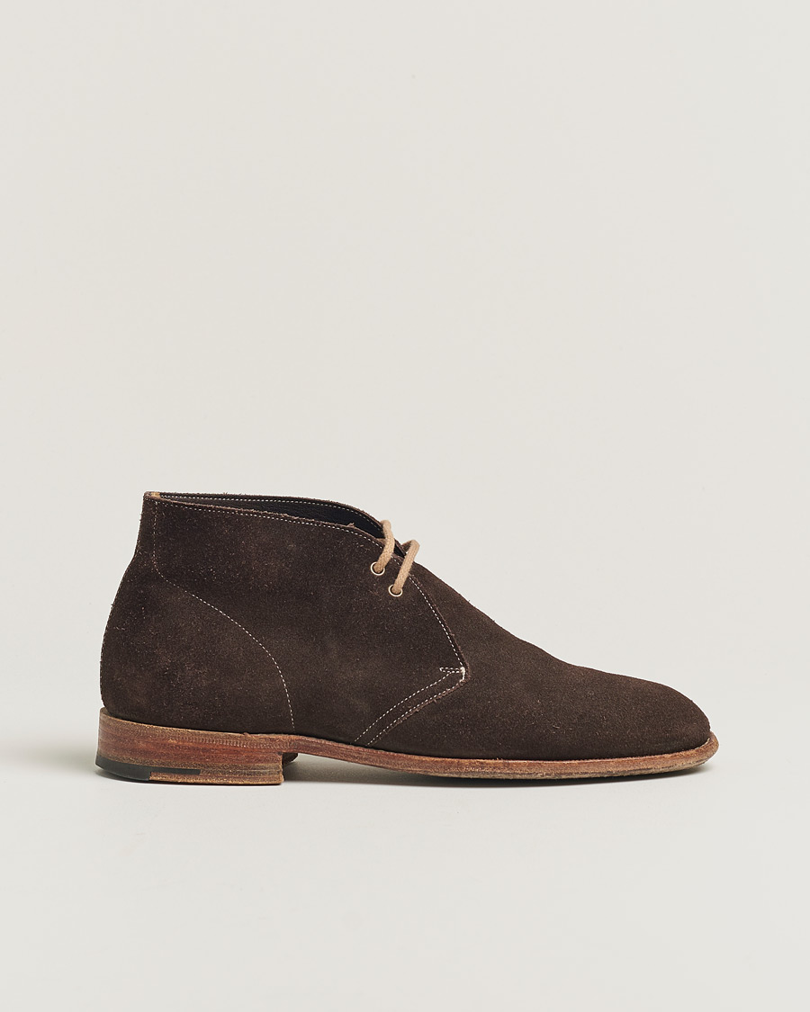 Herre | Pre-owned Sko | Pre-owned | Church's Sahara Boots Dark Brown Suede UK6,5 - EU40,5