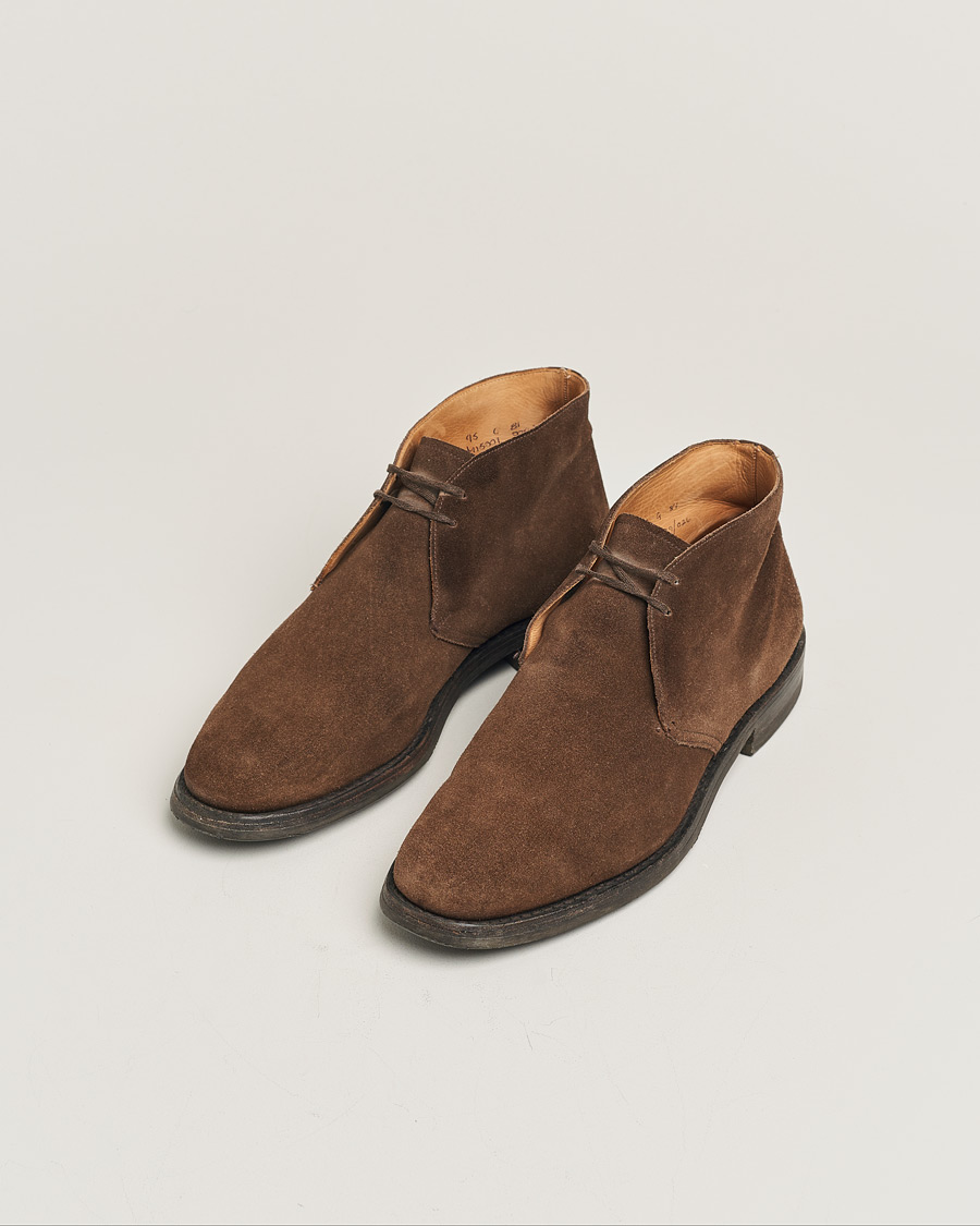 Herre | Church's Ryder Desert Boots Dark Brown Suede | Pre-owned | Church's Ryder Desert Boots Dark Brown Suede