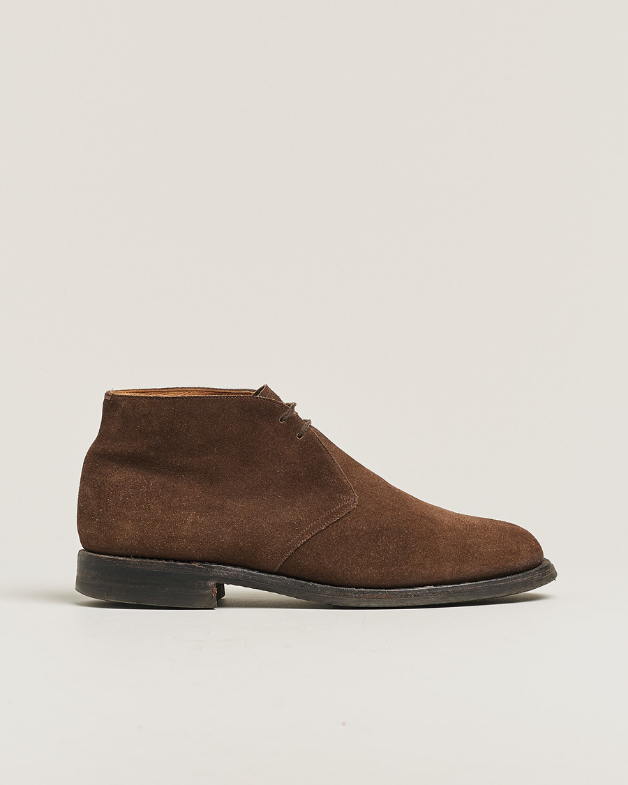 Herre | Church's Ryder Desert Boots Dark Brown Suede | Pre-owned | Church's Ryder Desert Boots Dark Brown Suede