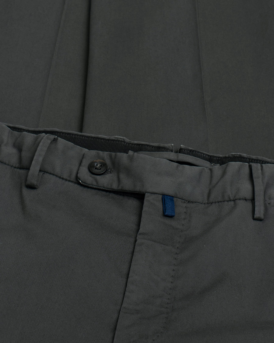 Herre | Incotex Regular Fit Comfort Chinos Charcoal | Pre-owned | Incotex Regular Fit Comfort Chinos Charcoal