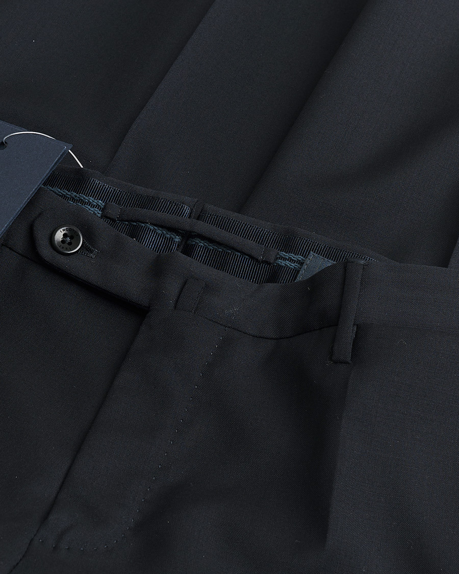 Herre | Pre-owned Bukser | Pre-owned | Incotex Slim Fit Tropical Wool Trousers Navy 48