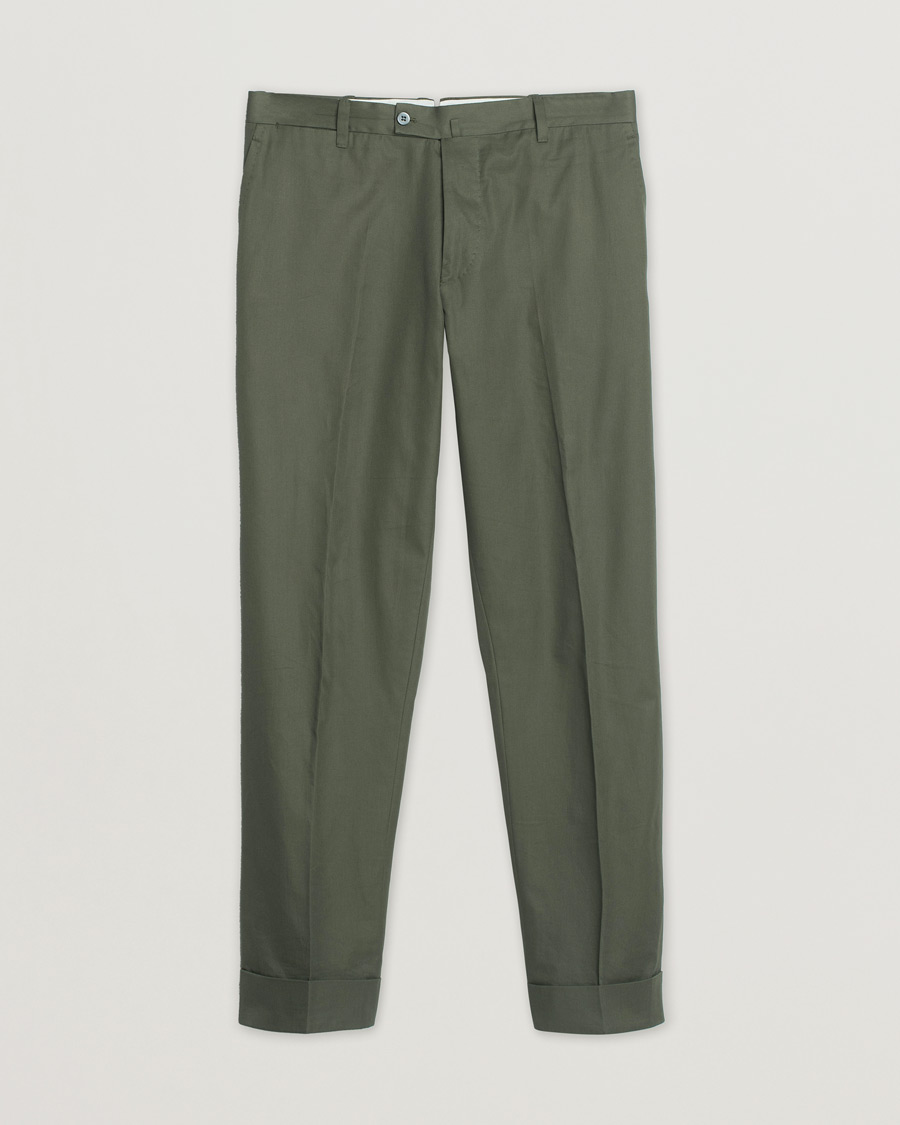 Herre | Pre-owned Dresser | Pre-owned | Orazio Luciano Cotton Suit Green 50