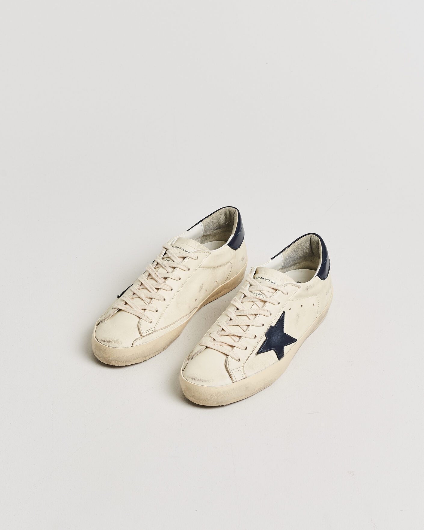 Herre | Pre-owned Sko | Pre-owned | Golden Goose Super-Star Sneakers Beige/Midnight 41