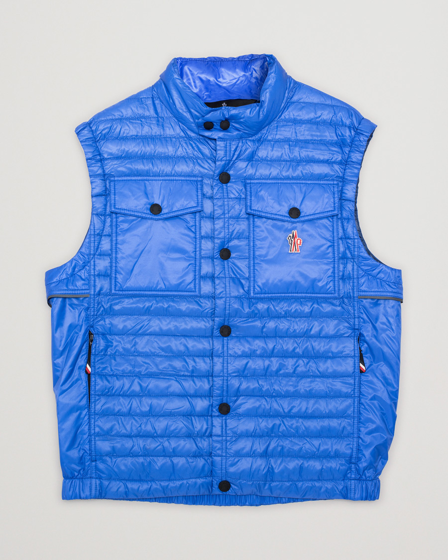 Herre | Moncler Grenoble Padded Vest Clear Blue | Pre-owned | Moncler Grenoble Padded Vest Clear Blue