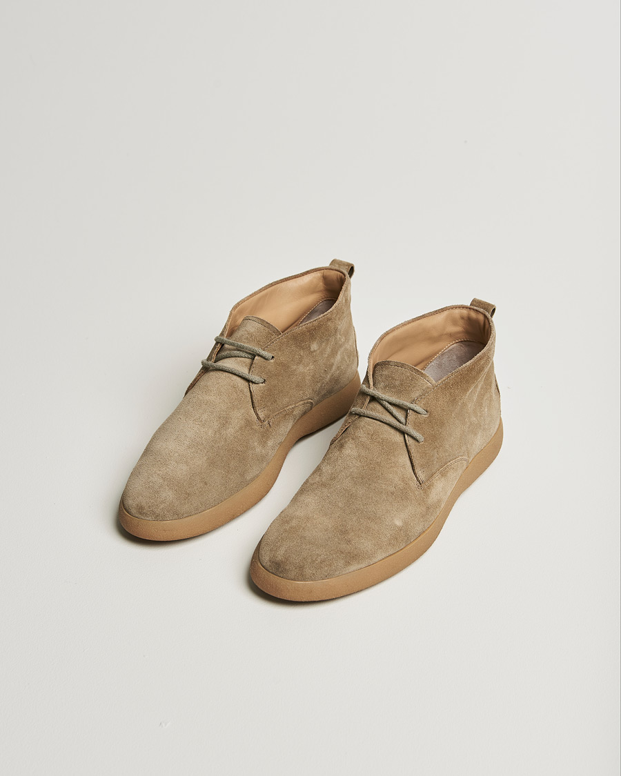 Herre | Tod's Gommino Chukka Boots Taupe Suede | Pre-owned | Tod's Gommino Chukka Boots Taupe Suede