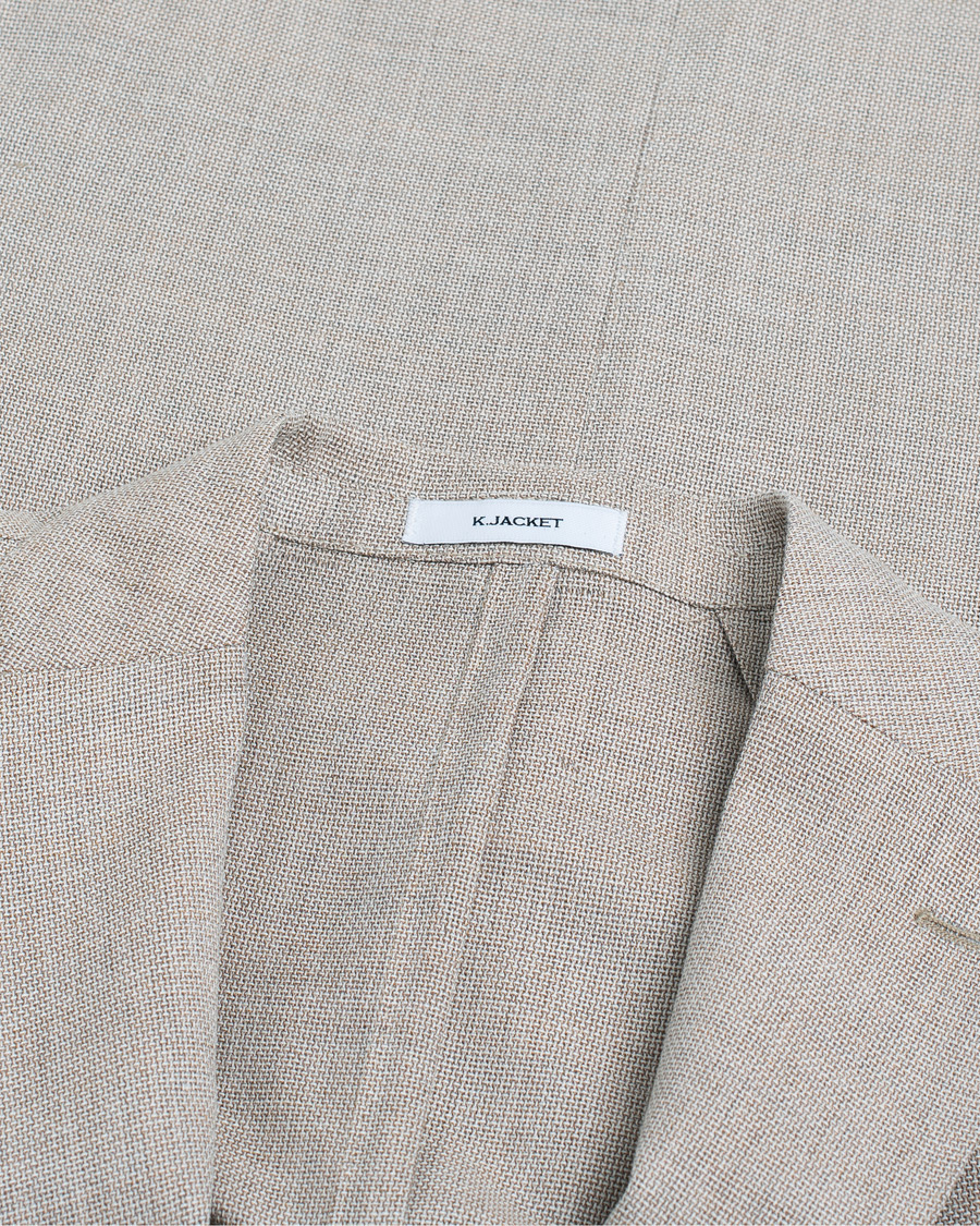 Herre | Pre-owned Dressjakker | Pre-owned | Boglioli K Jacket Wool Hopsack Blazer Beige