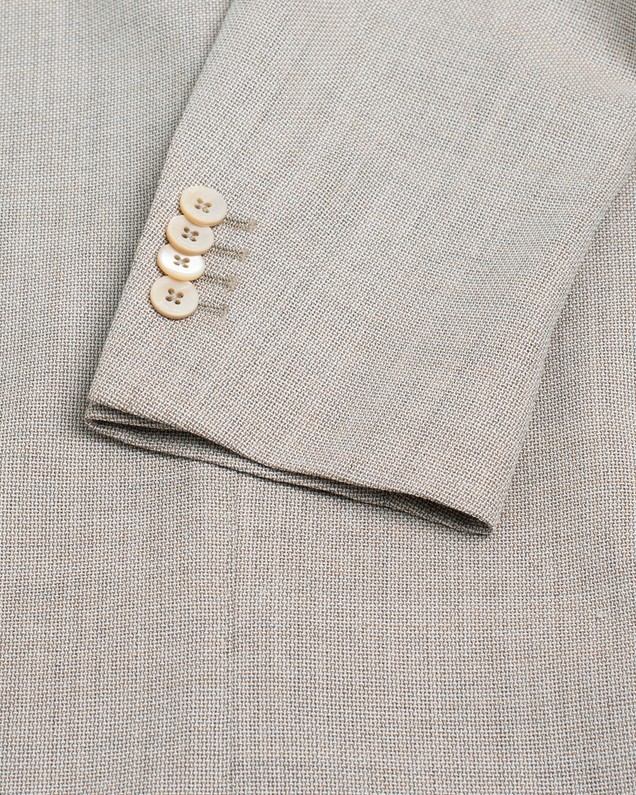 Herre | Pre-owned Dressjakker | Pre-owned | Boglioli K Jacket Wool Hopsack Blazer Beige