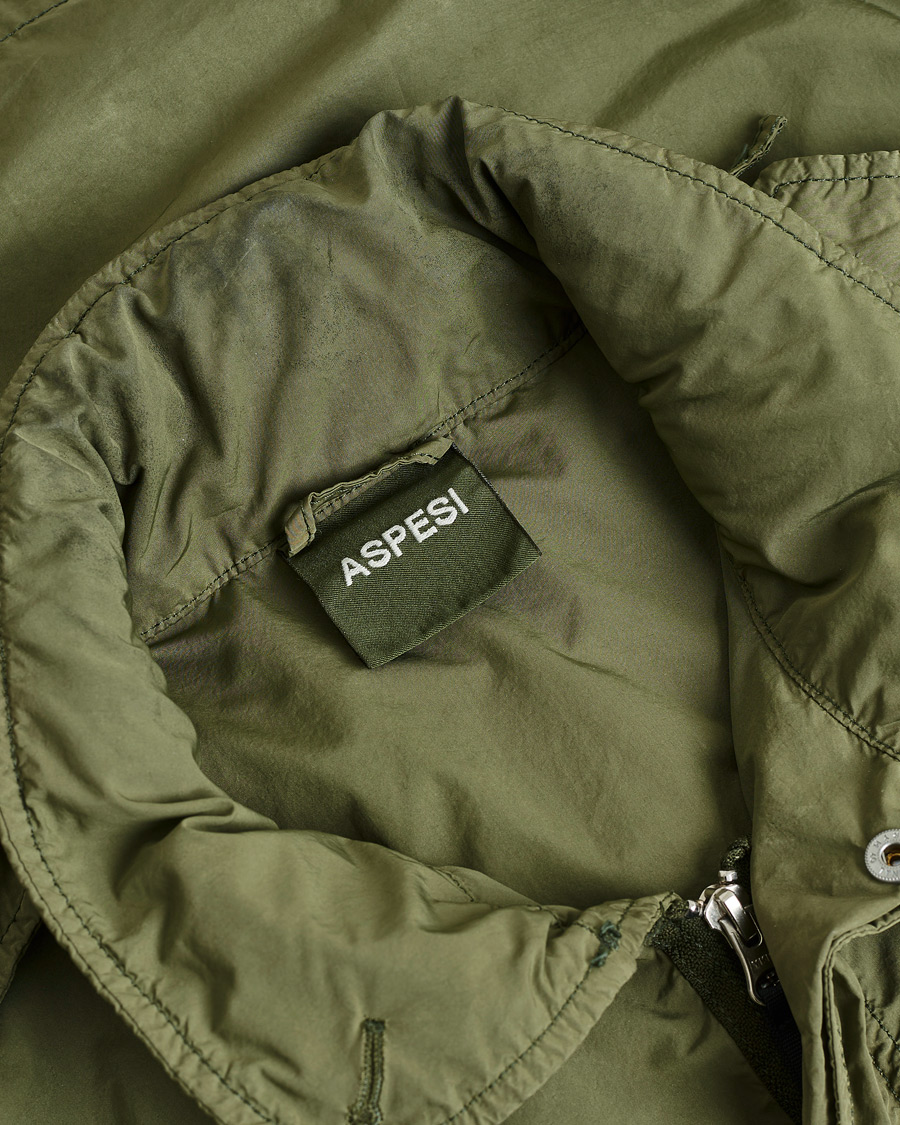 Herre | Pre-owned Jakker | Pre-owned | Aspesi Giubotto Garment Dyed Field Jacket Army Green