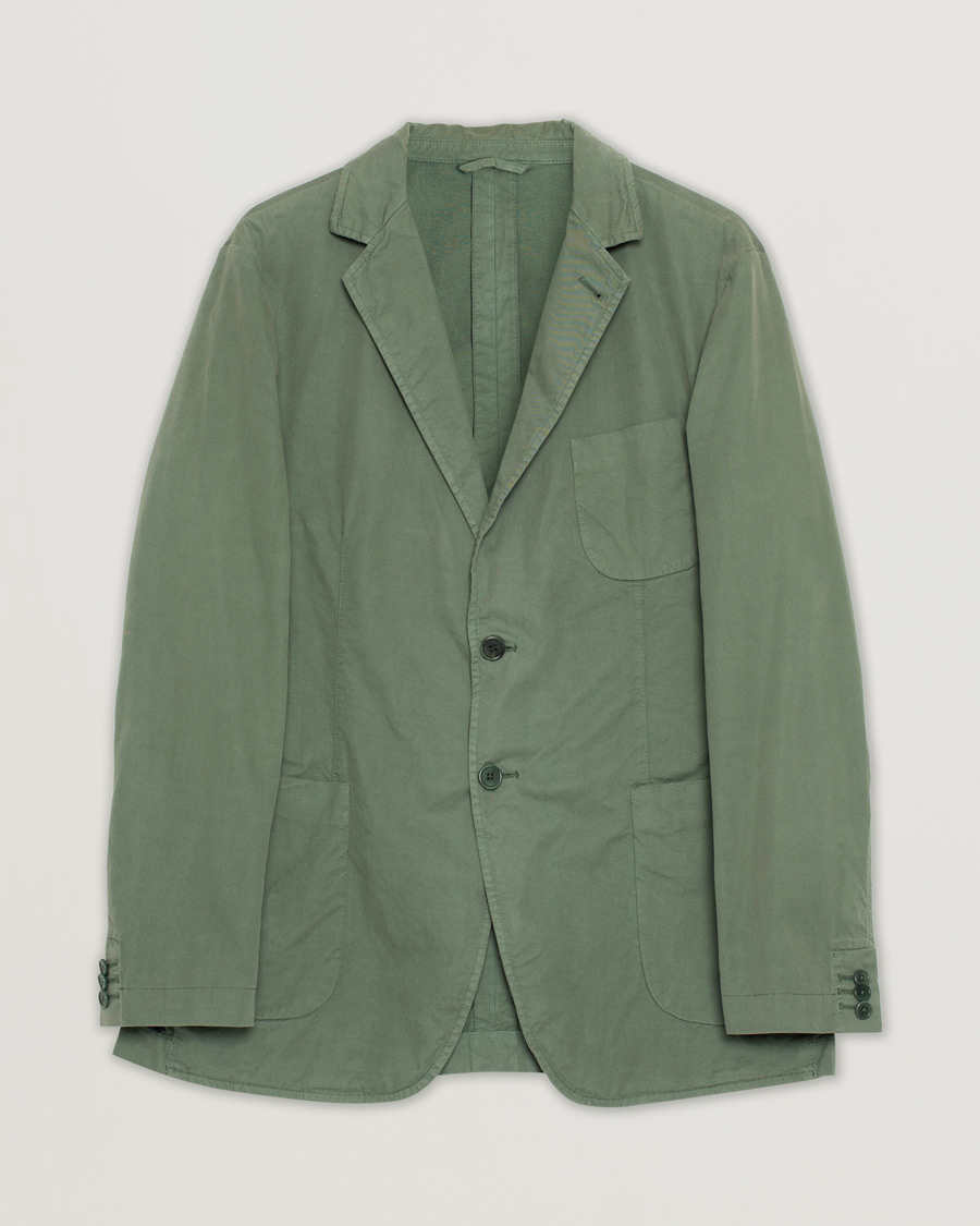 Herre | Dressjakker | Pre-owned | Aspesi Samuraki Washed Blazer Army Green 