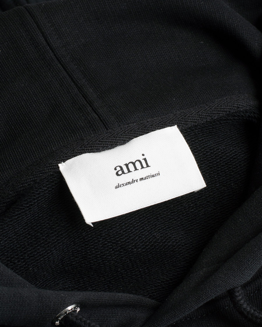 Herre | Gensere | Pre-owned | AMI Heart Logo Hoodie Black